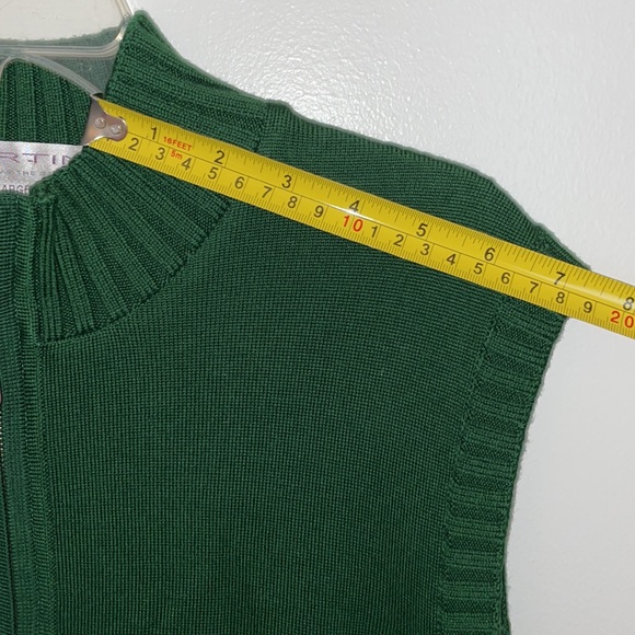 Vintage Martin Timeless as the Game green sleeveless sweater vest Italian Merino - Picture 9 of 14